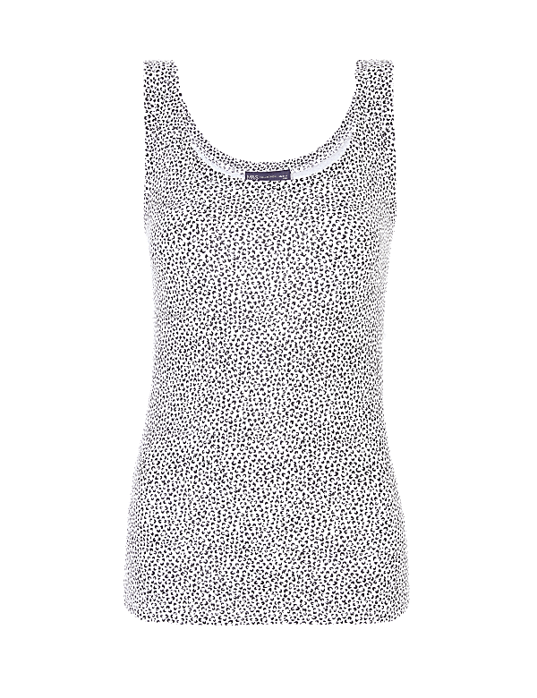 Pure Cotton Scoop Neck Regular Fit Vest