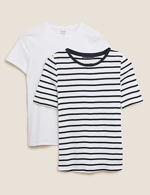 2 Pack Pure Cotton Regular Fit T-Shirts - CZ
