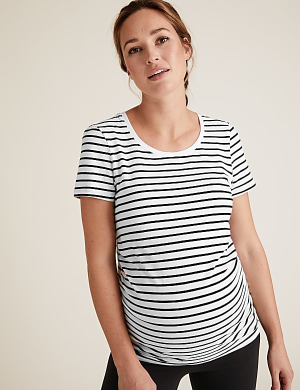 Maternity 2 Pack Cotton Fitted T-Shirts