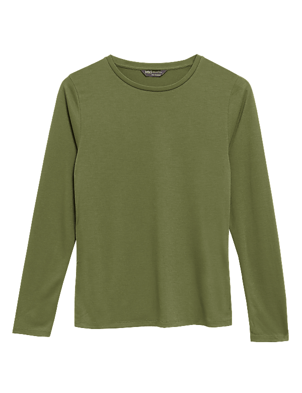 Crew Neck Relaxed Long Sleeve Top