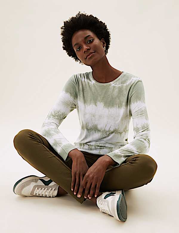 Tie Dye Relaxed Long Sleeve Top