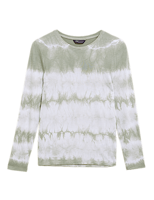 Tie Dye Relaxed Long Sleeve Top