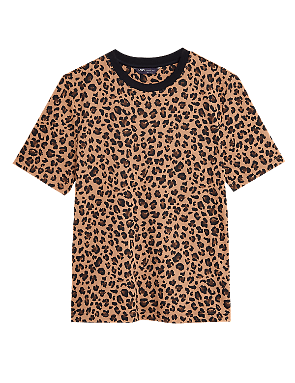 Pure Cotton Animal Print T-Shirt