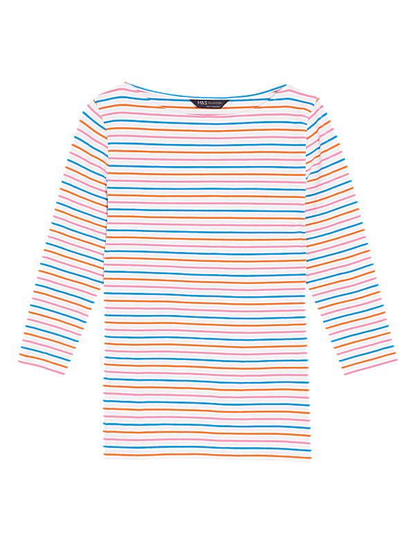 Cotton Rich Striped Slim Fit T-Shirt