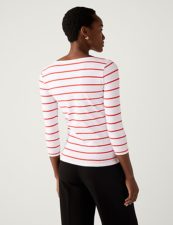 Cotton Rich Striped Slim Fit T-Shirt
