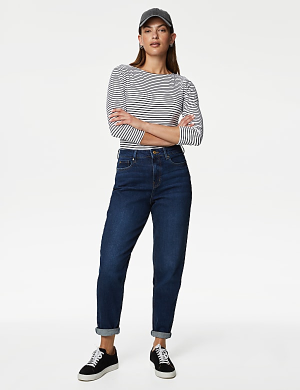 Cotton Rich Striped Slim Fit T-Shirt
