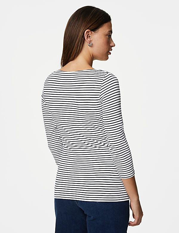 Cotton Rich Striped Slim Fit T-Shirt