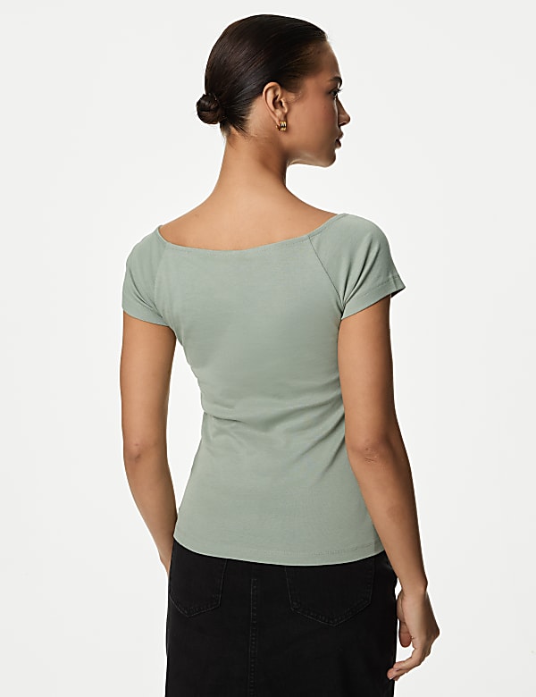 Pure Cotton Bardot Top