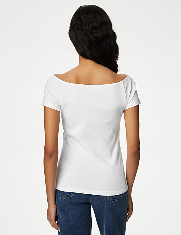 Pure Cotton Bardot Top