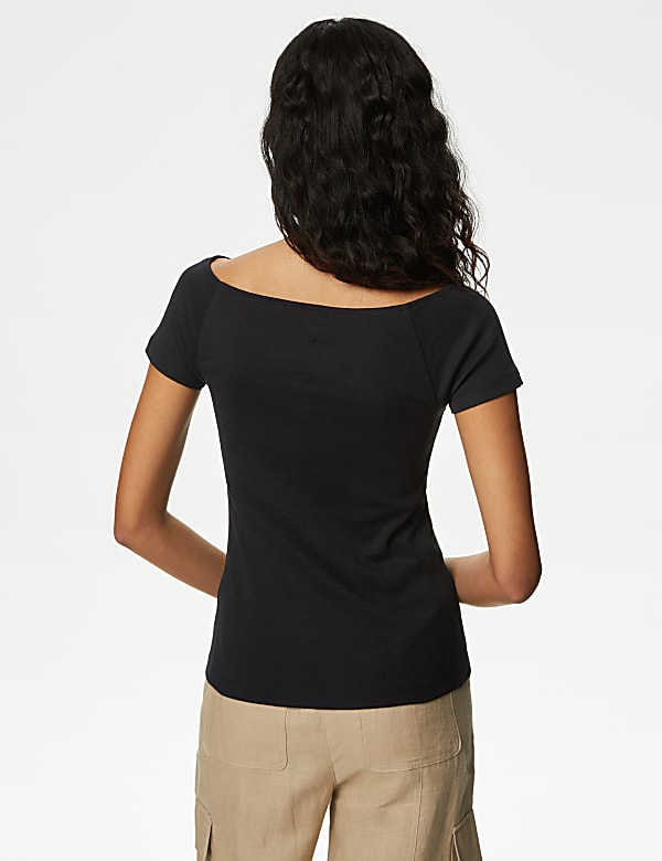 Pure Cotton Bardot Top