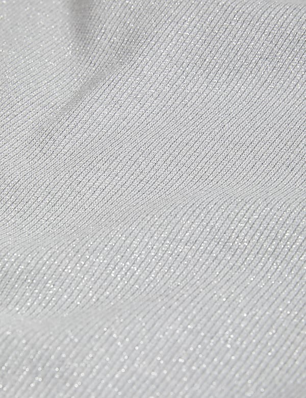 Sparkly Cotton Rich Ribbed Vest