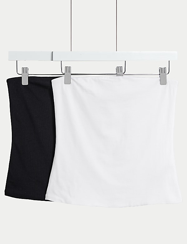 2pk Cotton Rich Bandeau Tops - AU