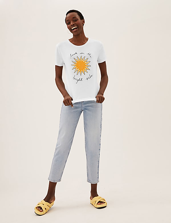 Printed Relaxed Short Sleeve T-Shirt