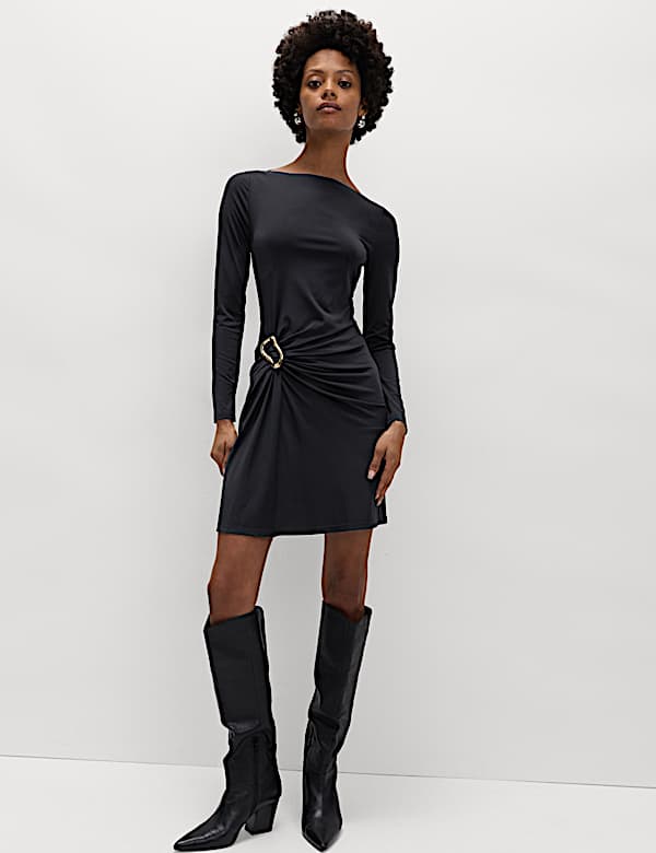 bodycon dress au Jersey Hardware Mini | BLACK | Dresses authenticated-couture wedding guests CS006BK-3X Chef Revival® Cook Size:EU 42