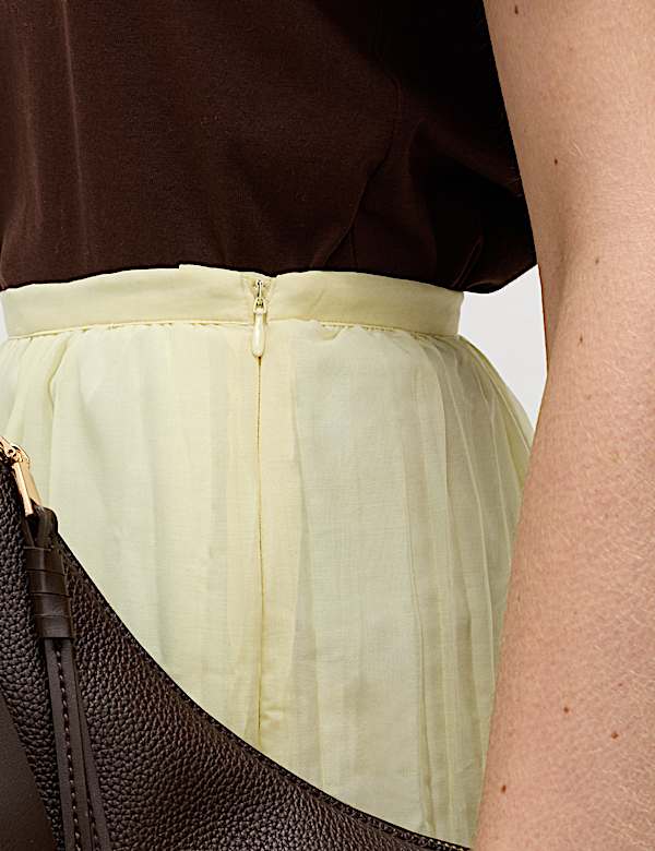 Textured Midaxi Circle Skirt