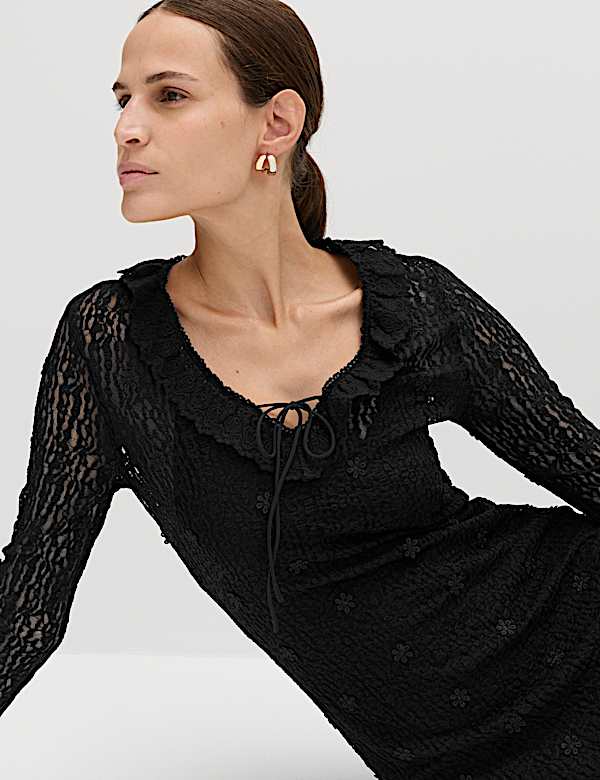 Bodycon-Midaxikleid aus Jersey mit Blumenmuster - AT
