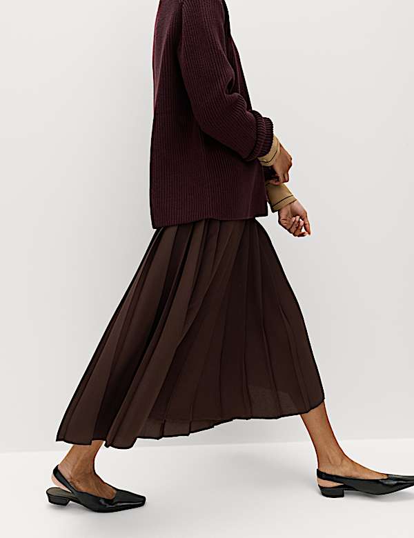 Pleated A-Line Skirt - AU