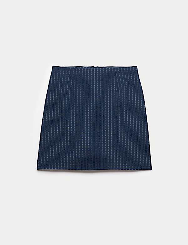 Mini jupe style crayon &agrave; fines rayures - LU