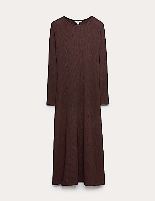 Jersey Plisse Midaxi Skater Dress - FI