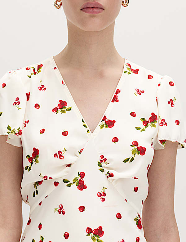 Mini-jurk voor overdag met bloemenprint - NL