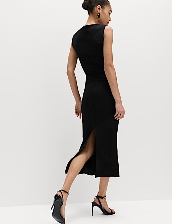 Midi-bodycon-jurk van jersey - NL