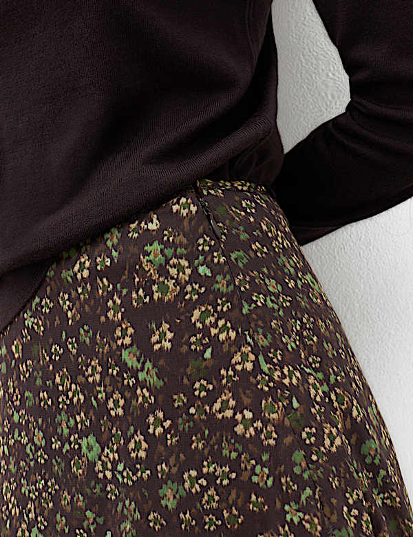 Floral Midi Tiered Skirt - CH