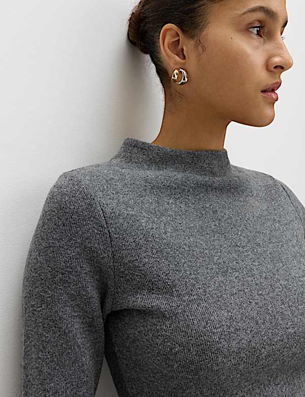 Cosy Jersey Mini Tiered Dress With Cotton - IT