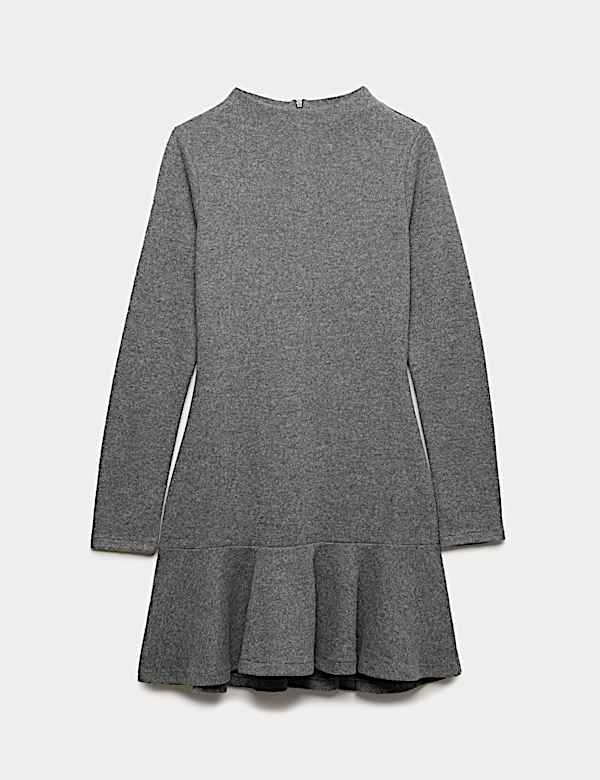 Cosy Jersey Mini Tiered Dress With Cotton - IT
