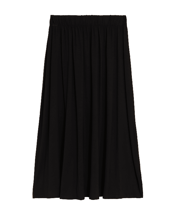 Jersey Midi Circle Skirt
