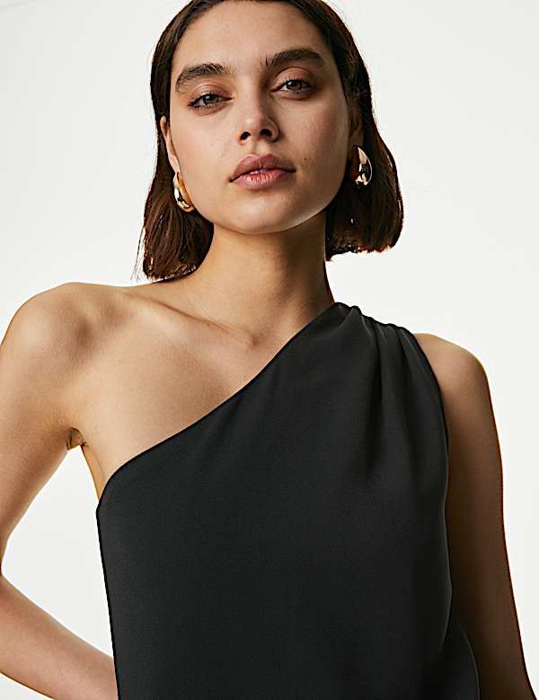 One Shoulder Midaxi Bodycon Dress