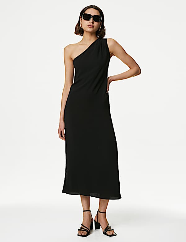 One Shoulder Midaxi Bodycon Dress