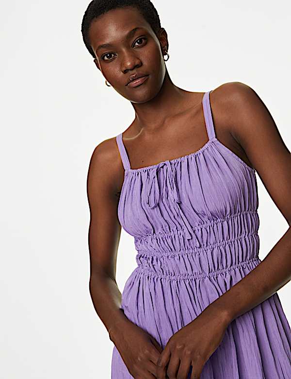 Strappy Midaxi Smock Dress