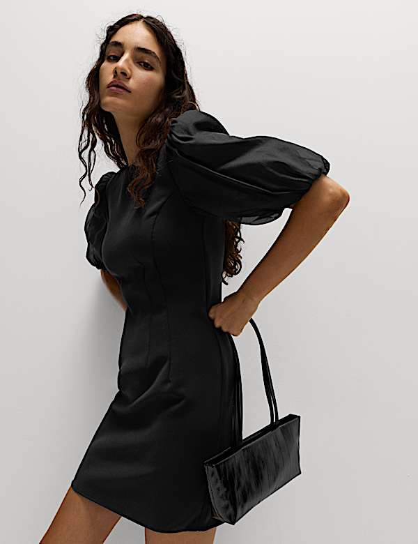 madina black sequin one shoulder bodycon mini dress Illiana Diamante Strap Sequin Mini Dress Silver Black– Selfie Leslie main image 1