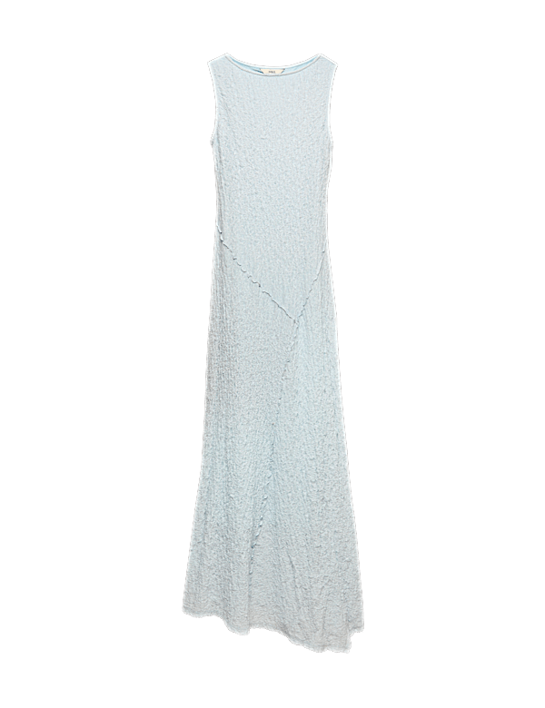 Cotton Rich Textured Midaxi Column Dress