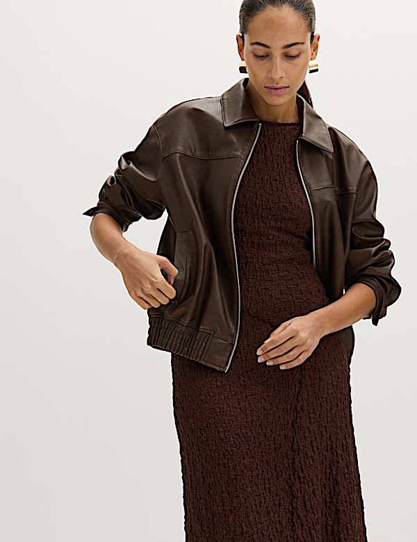 Cotton Rich Textured Midaxi Column Dress