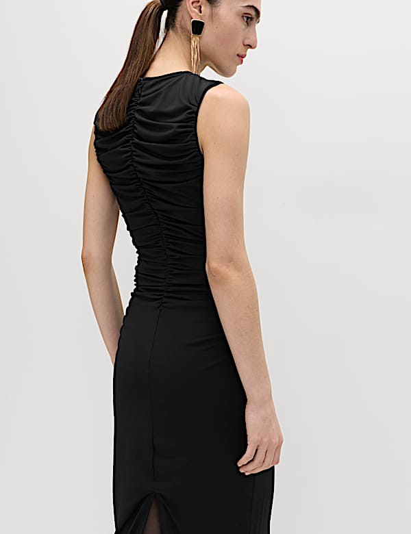 Jersey Ruched Midaxi Bodycon Dress - UA