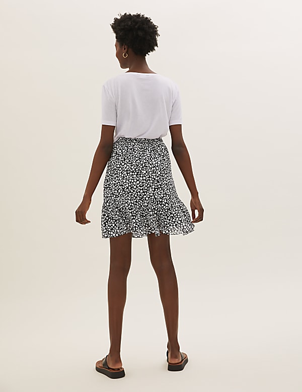 Ditsy Floral Mini Tiered Skirt