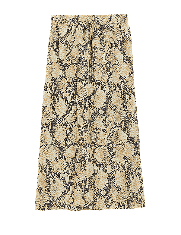 Animal Print Midi Straight Pencil Skirt