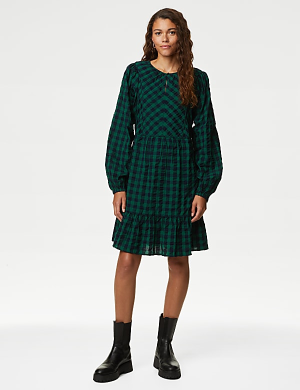 Cotton knee length dresses cheap