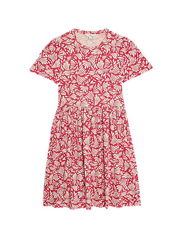 Jersey Knee Length Smock Dress