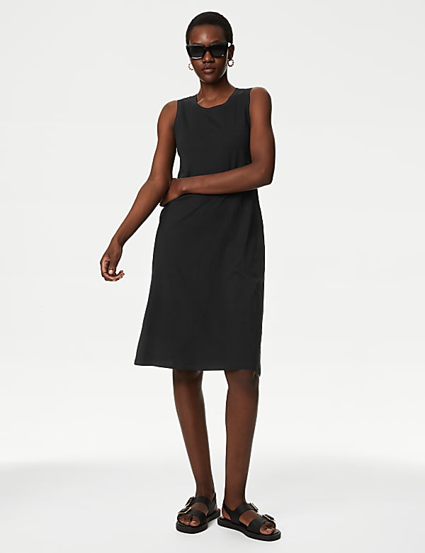 Pure Cotton Mini Smock Dress