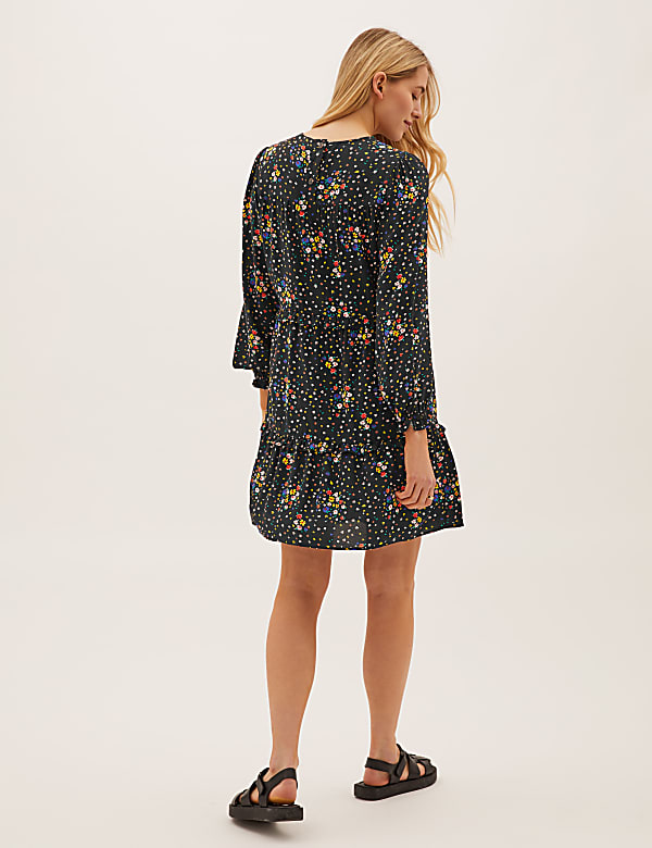 Floral Mini Tiered Dress