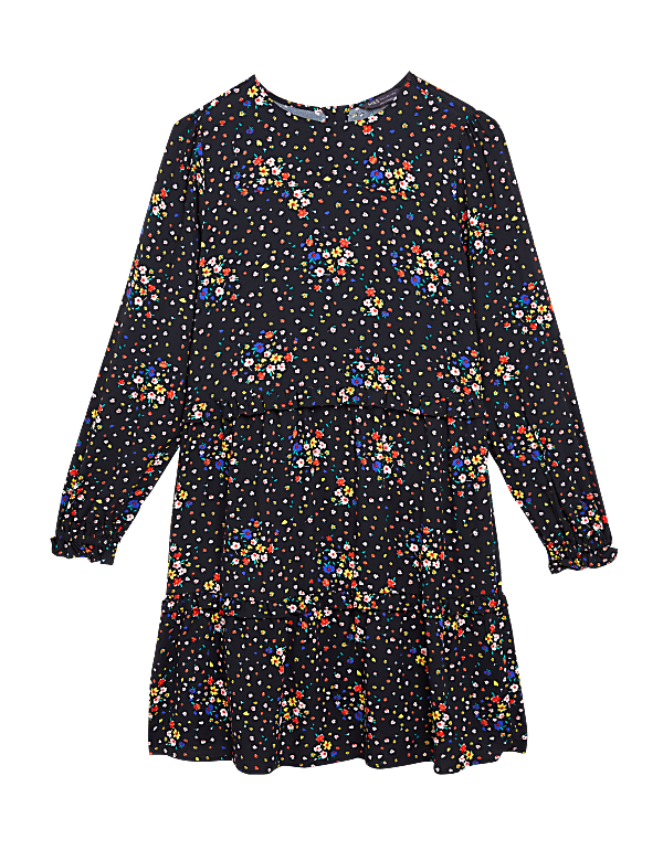 Floral Mini Tiered Dress