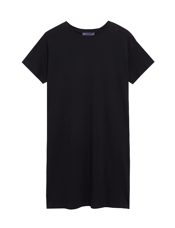 Pure Cotton Knee Length T-Shirt Dress