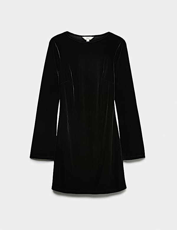 Velvet Mini Skater Dress - DK