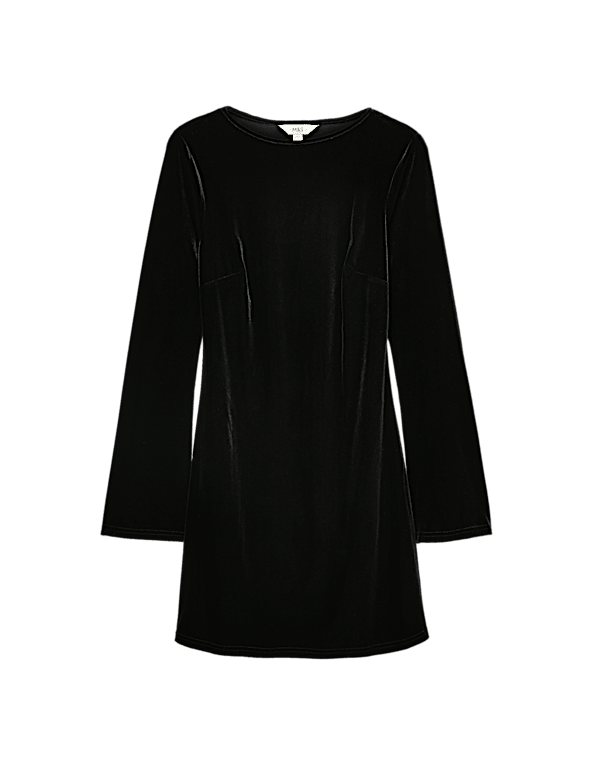 Velvet Mini Skater Dress