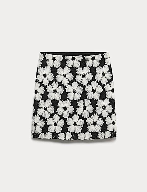 Embellished Mini A-Line Skirt - AU