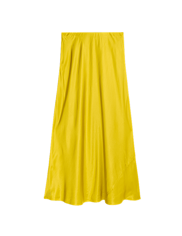 Satin Midaxi Slip Skirt