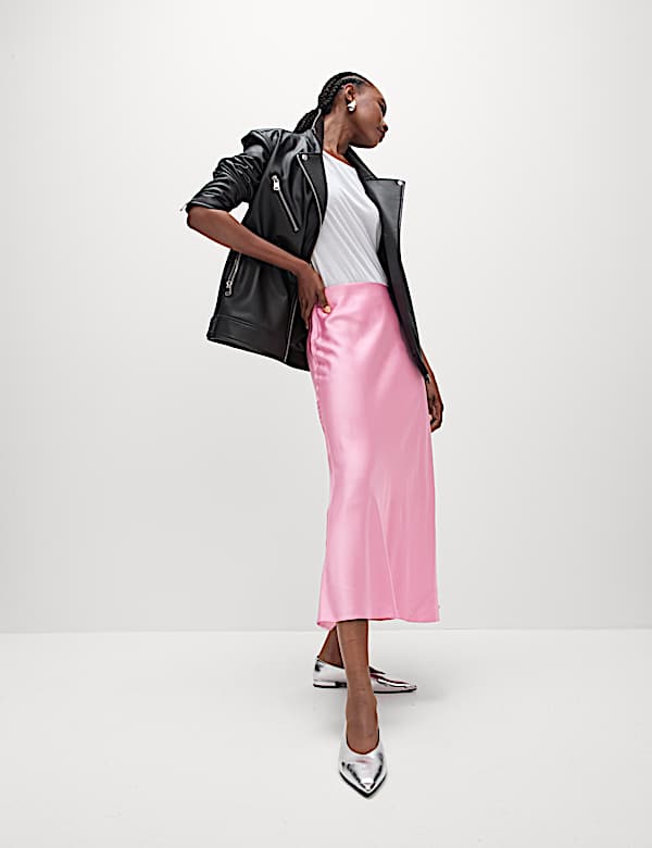 Satin Slip Skirt - US