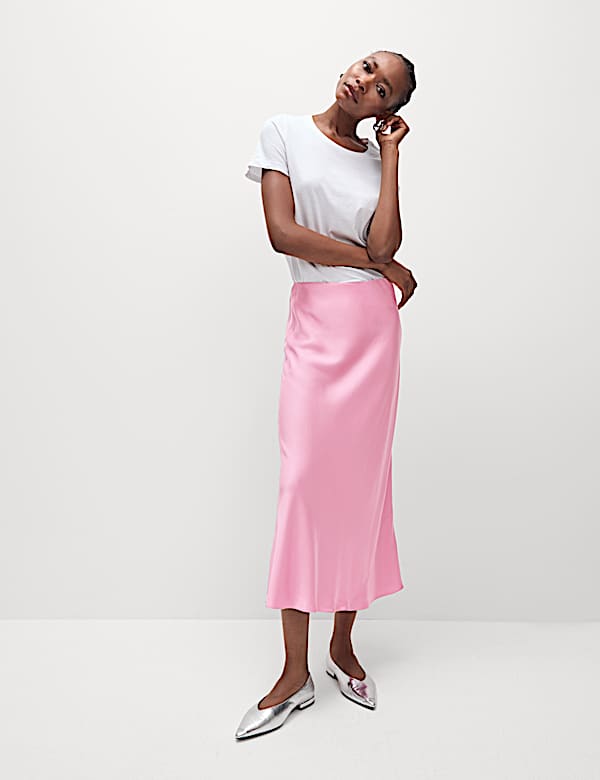 Satin Slip Skirt - US